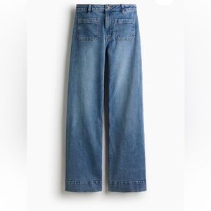 H&M wide high waist jeans size 8 US EUC